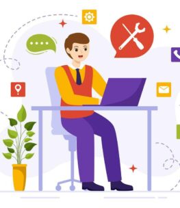 technical-support-system-illustration-with-software-development-customer-service-and-technology-help-in-flat-cartoon-hand-drawn-templates-vector (3)